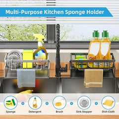 Kitchen Sink Drain Rack Organizer Sponge