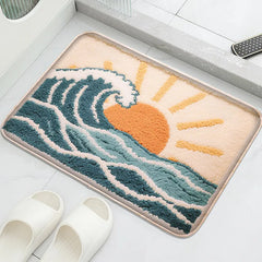 Sea Star Pattern Water Absorbing Foot Mat