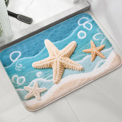 Sea Star Pattern Water Absorbing Foot Mat