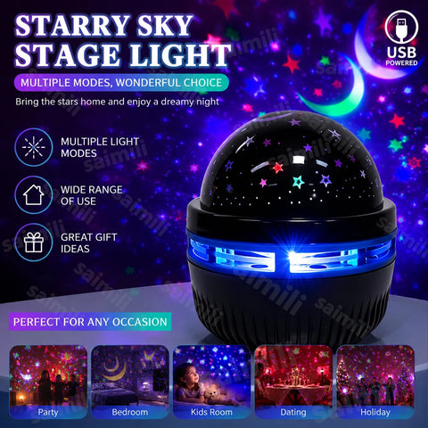 LED Starry Sky Night Lights USB Star