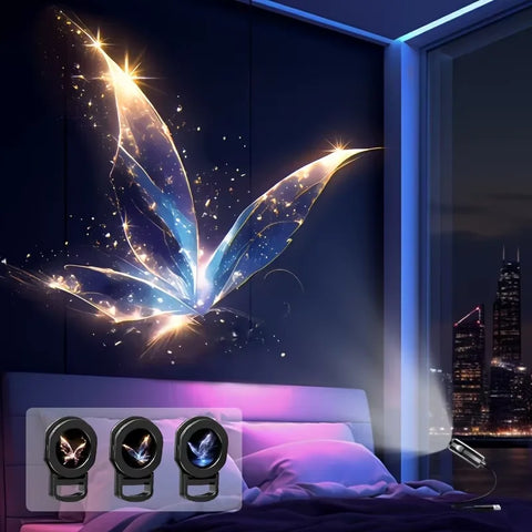 LED USB Projector Light 3/6pcs Projection