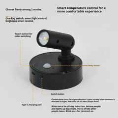 Magnetic Base USB Rechargeable LED