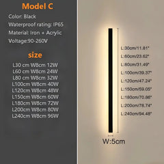Dimmable Garden Wall Lamp Modern