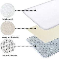 Sea Star Pattern Water Absorbing Foot Mat