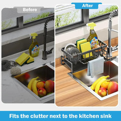 Kitchen Sink Drain Rack Organizer Sponge